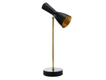 WORMHOLE 04 - Adjustable brass table lamp by Il Bronzetto - view 2